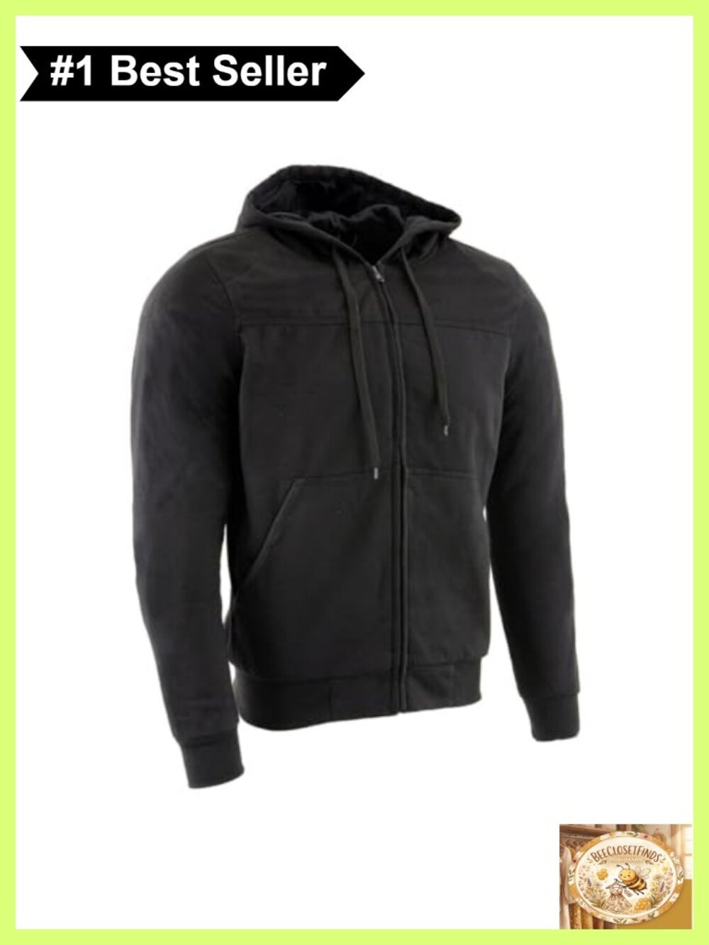 Milwaukee Leather Streetguard Aramid Reinforced CE Armored Riding Hoodie